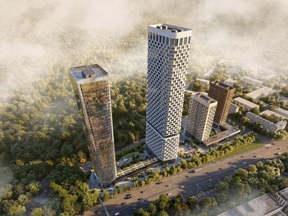 В проекте два небоскреба высотой в 41 и 49 этажей ЖК Solos (Солос)|Новострой-М