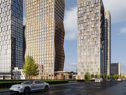 Вид корпуса ЖК Indy Towers (Инди Тауэрс)|Новострой-М