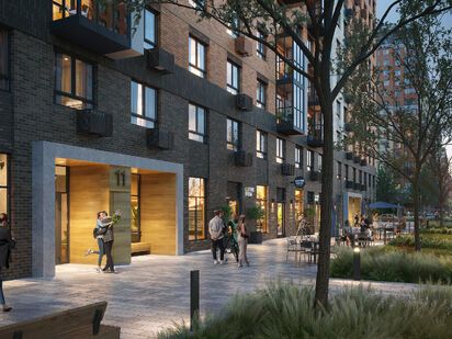 Вдоль пешеходных бульваров здесь высадят лиственные деревья и кустарники многолетних растений. ЖК «Томилино Парк»|Новострой-М