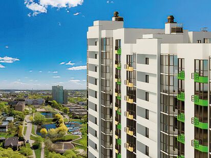 Фасад (3 очередь) ЖК «Внуково Парк 3» (Зеленая Москва)|Новострой-М