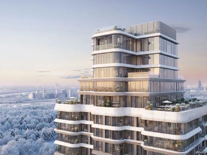 Вид комплекса зимой Springs (Спрингс)|Новострой-М