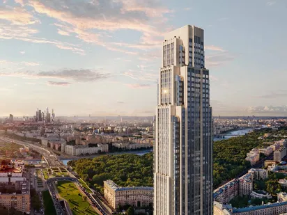 Вид корпуса. ЖК «Файв Тауэрс»|Новострой-М