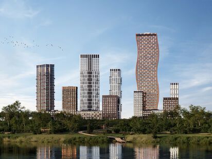 Первая очередь состоит из 9 башен ЖК «Ситидзен»|Новострой-М
