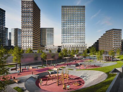 Благоустройство. ЖК «Квартал на воде»|Новострой-М