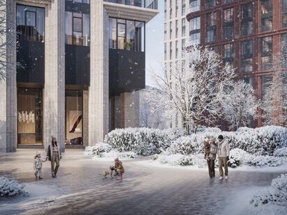 Двор. Элитный квартал «Тишинский бульвар»|Новострой-М