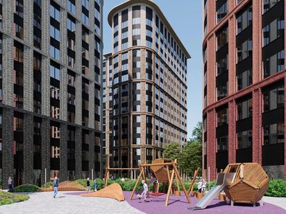 Прогулочная зона и детская площадка на территории комплекса. «Движение. Говорово»|Новострой-М