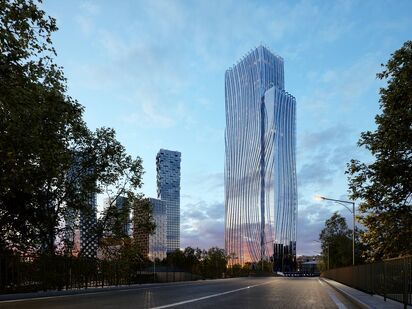 Общественные пространства и трехуровневая подземная парковка ЖК THE LOT (Лот)|Новострой-М