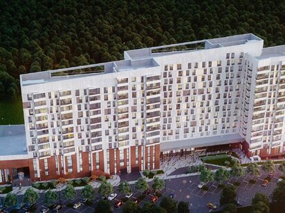 Комплекс состоит из одного корпуса. Les (Лес)|Новострой-М