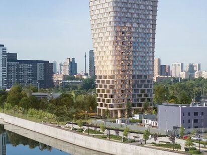 Высота здания составляет 27 этажей Клубный дом «Гранд Фили»|Новострой-М