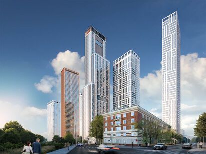 Общий вид. ЖК Amber City (Амбер Сити)|Новострой-М