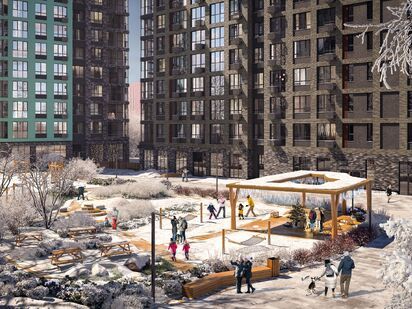 Благоустроенная территория Жилой район «Скандинавия»|Новострой-М