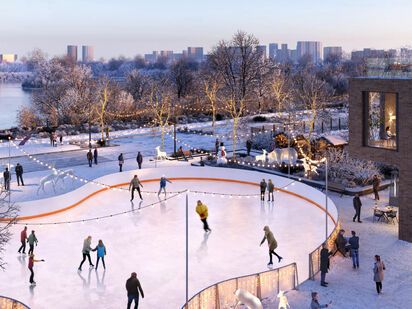 Элементы благоустройства территории ЖК City Bay (Сити Бэй)|Новострой-М