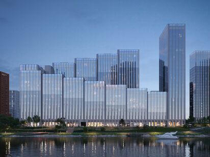 Общий вид на ЖК ЖК «Береговой-2»|Новострой-М