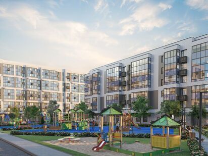 Благоустройство двора. ЖК «Пироговская ривьера»|Новострой-М