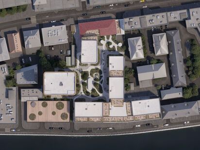 Проект состоит из 4-х корпусов Квартал «Садовническая 69»|Новострой-М