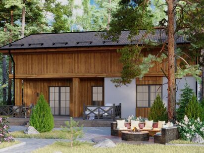 В поселке представлены четыре варианта коттеджей в стиле шале. Коттеджный поселок «Комфорт»|Новострой-М