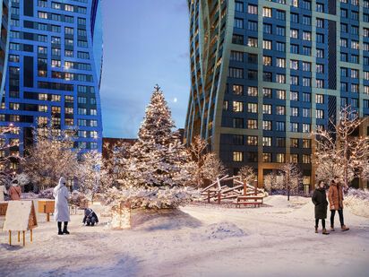 Элементы благоустройства территории Level Южнопортовая|Новострой-М