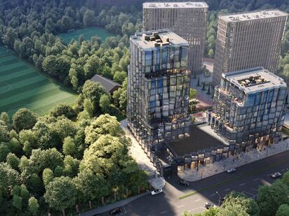 Генеральный план проекта. Клубный дом Novaya, 11 (Новая, 11)|Новострой-М