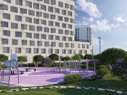 Вид корпуса ЖК «Резиденции Сколково»|Новострой-М