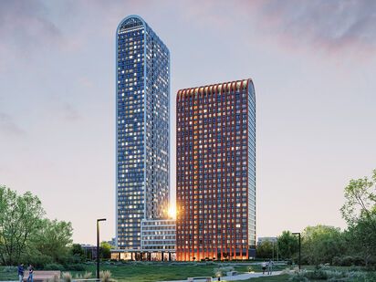 Общий вид ЖК Voice Towers (Войс Тауэрс)|Новострой-М