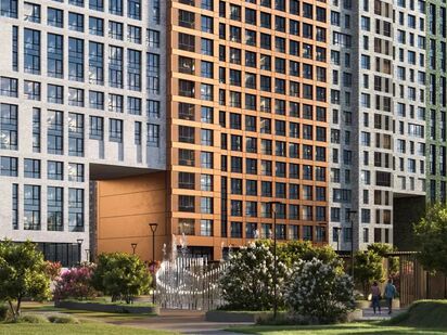 Выразительные фасады с контрастными цветовыми акцентами. ЖК MYPRIORITY Нижегородская (Май Приорити Нижегородская)|Новострой-М