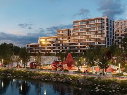 Уютные дома в европейском стиле расположены каскадом, чтобы не заслонять друг друга и живописные виды окружающей природы. ЖК «Аристов Берег»|Новострой-М