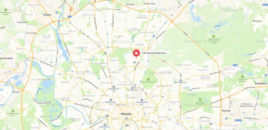 Архитектурный проект на 2-м Сельскохозяйственном пр-де, 6