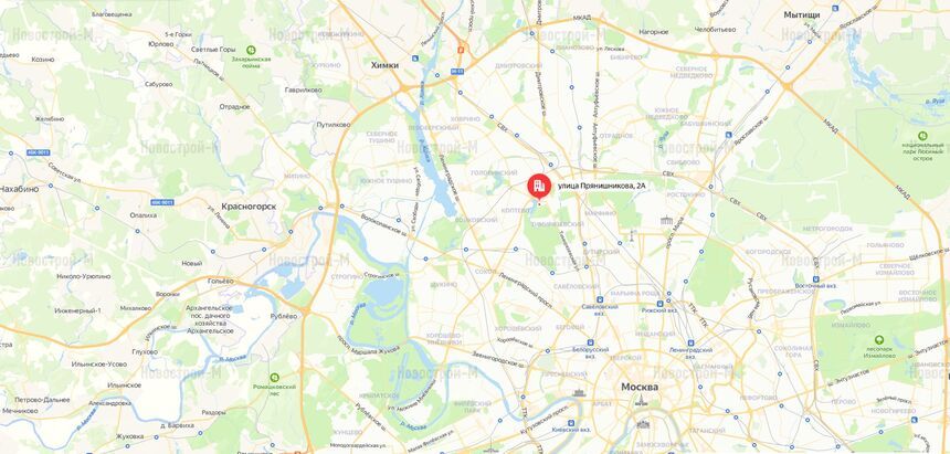 Архитектурный проект на ул. Прянишникова, 2