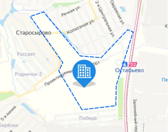 Архитектурный проект вблизи дер. Старосырово