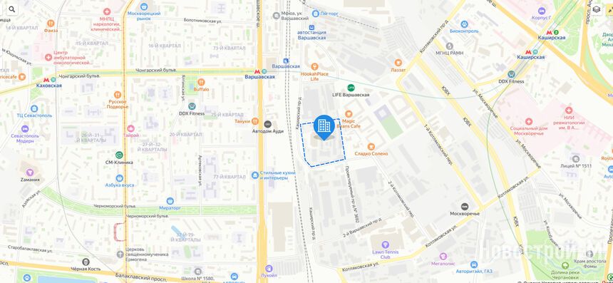 Архитектурный проект Среда у метро «Варшавская»