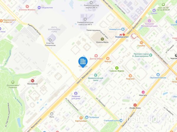 Архитектурный проект на пр-те Вернадского, вл. 10