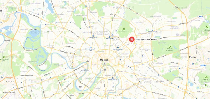 Архитектурный проект на ул. Матросская Тишина, 1А