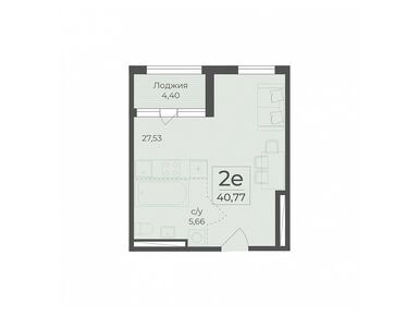 Планировки двухкомнатные в ЖК «Ботаника» (Крым)