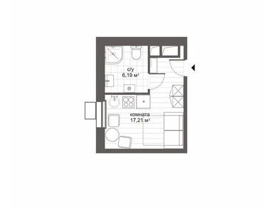 Студия 23.40 кв.м, МФК «Ситимикс Новокосино», 7 070 000 руб.