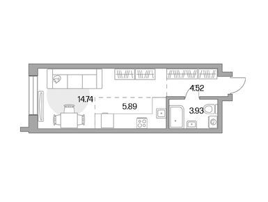Студия 29.08 кв.м, ЖК MYPRIORITY Дубровка (Май Приорити Дубровка), 15 063 176 руб.