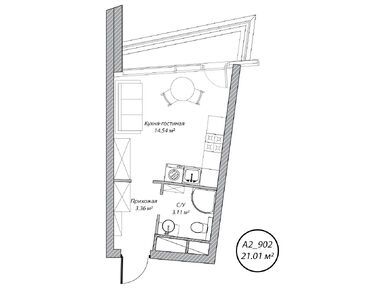 Планировки студии-апартаменты в Клубный дом «Рублево»