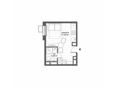 Студия 24.40 кв.м, МФК «Ситимикс Новокосино», 7 492 000 руб.