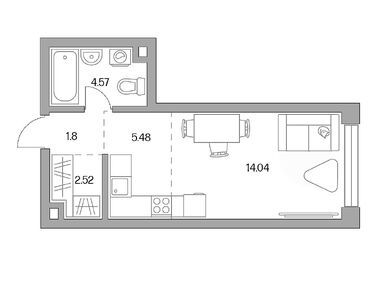 Студия 28.41 кв.м, ЖК MYPRIORITY Мневники (Май Приорити Мневники), 16 740 032 руб.