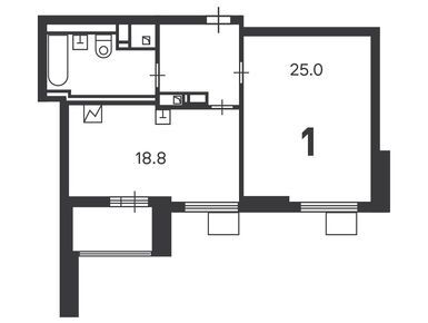 Планировки однокомнатные в Жилой дом «Люблинская ул., д. 113, к. 1»
