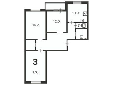 3-комнатная 81.20 кв.м, Жилой дом «Долгопрудная ал., д. 15, к. 2», 21 391 001 руб.