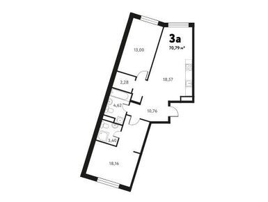 Планировки трехкомнатные в ЖК «Южное Пушкино»