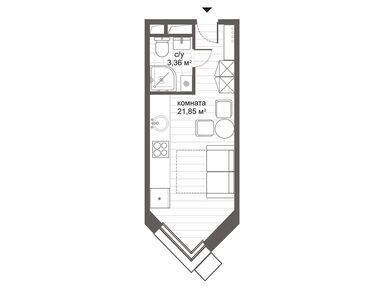 Студия 25.10 кв.м, МФК «Ситимикс Новокосино», 7 479 600 руб.