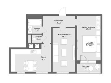 Планировки трехкомнатные в ЖК «Клевер» (Хотьково)