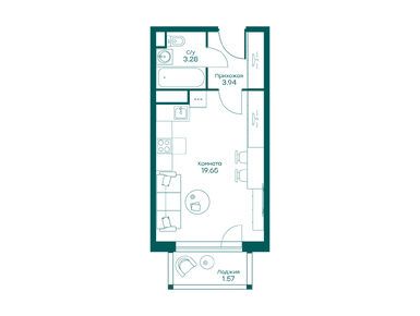 Планировки студии в ЖК «Равновесие»