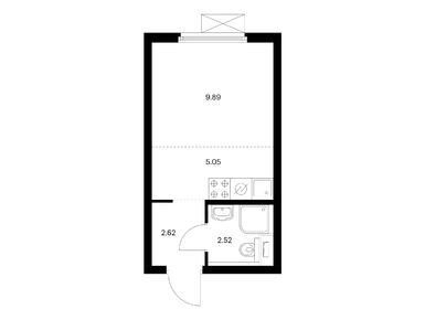 Планировки студии в Первый Дубровский