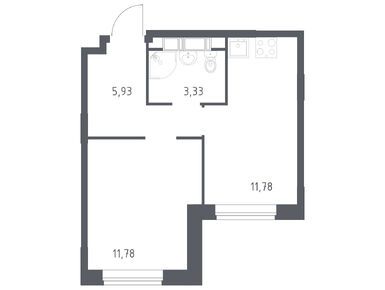 Планировки однокомнатные в ЖК «Новоград Павлино»