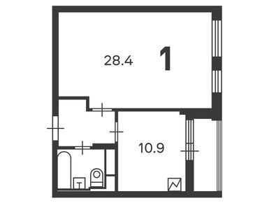 1-комнатная 47.20 кв.м, Жилой дом «Люблинская ул., д. 80, к. 7», 13 923 589 руб.