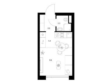 Планировки студии в 2-й Иртышский