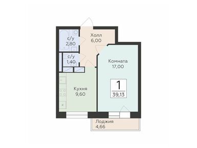 Планировки однокомнатные в ЖК «Малаховский»