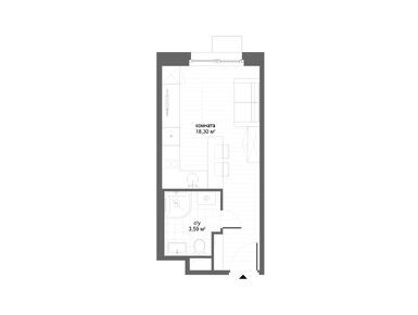 Студия 21.89 кв.м, CitiMix (СитиМикс), 8 587 100 руб.